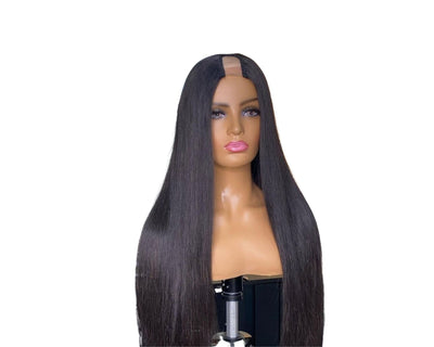 U Part Wig Straight Hair Human Hair Wigs For Black Women Brazilian