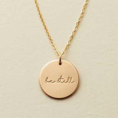 Be still - pendant necklace