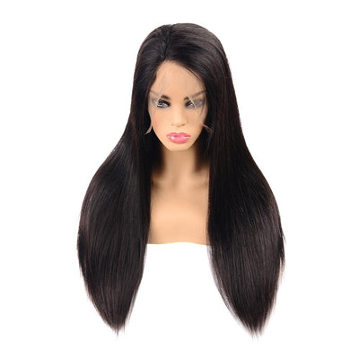 13x4 HD Transparent Lace Frontal Straight Human Hair Wigs 200% Density